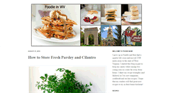 Desktop Screenshot of foodieinwv.com